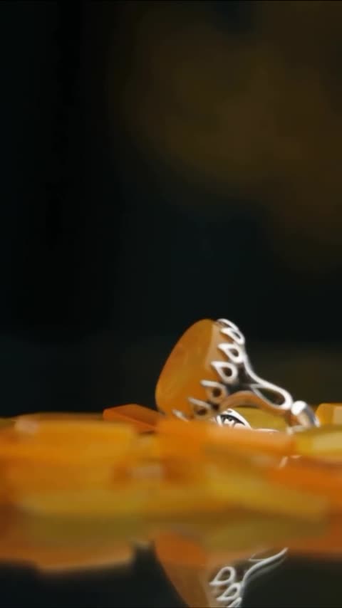 انگشتر مردانه عقیق زرد کد 1160