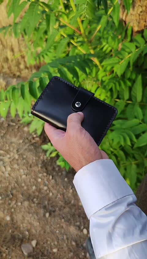 کیف کارت سه لت چرم طبیعی