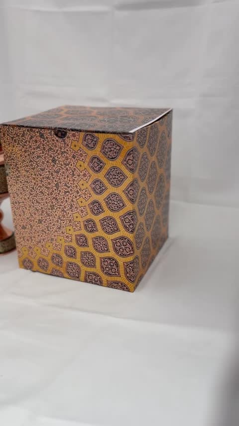 شکلات خوری مس و خاتم کاری به همراه جعبه سنتی