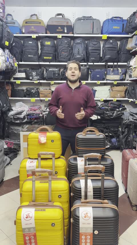 چمدان ست 4 تیکه pp صددرصد نشکن MR همراه با کاور هدیه 