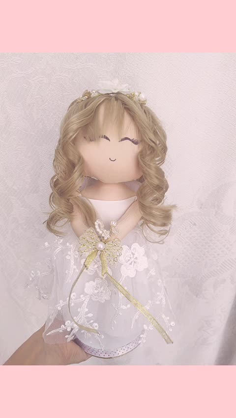 عروسک روسی مدل فرشته پایه دار مزون دوز