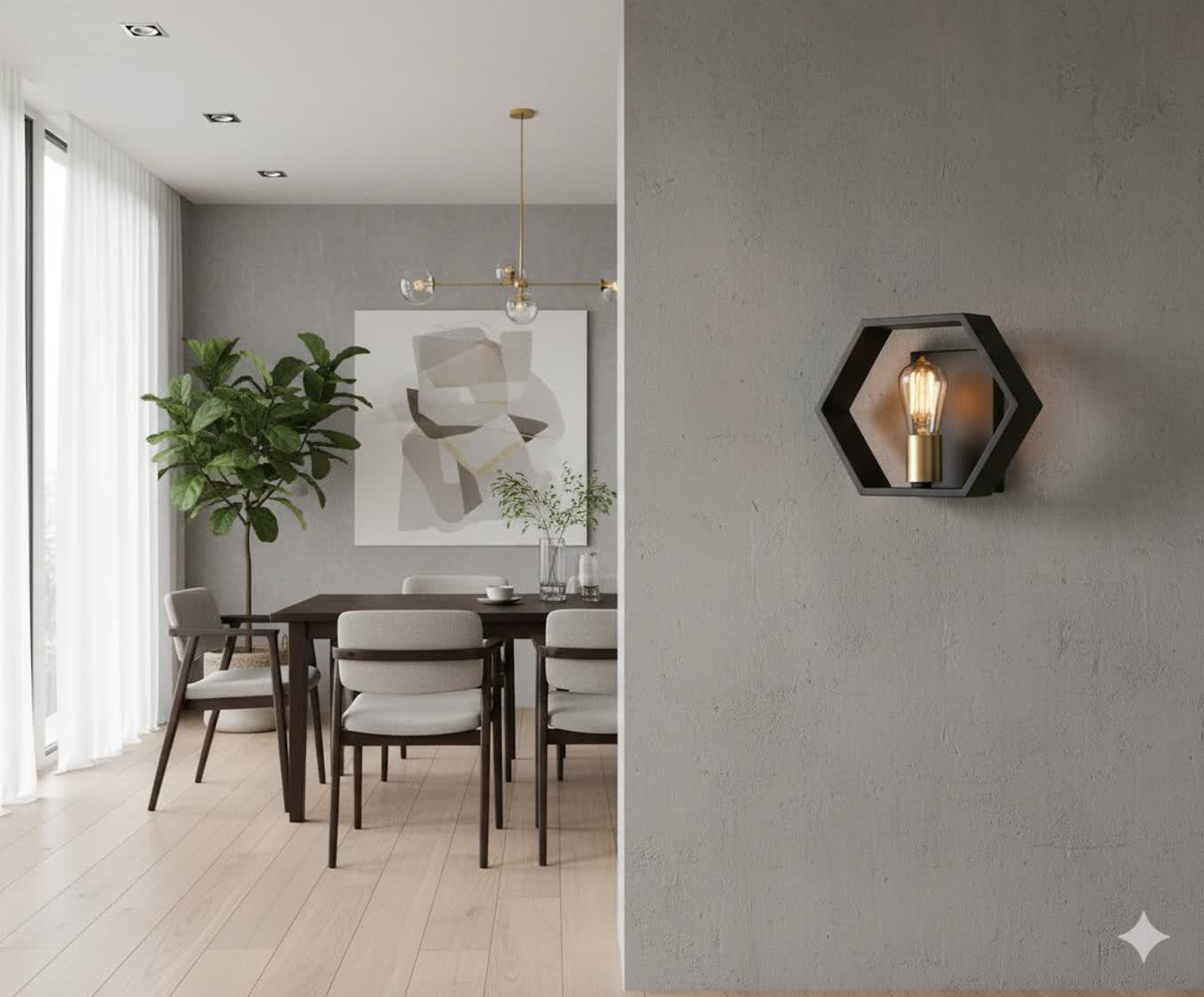 دیوارکوب مدرن کدD102