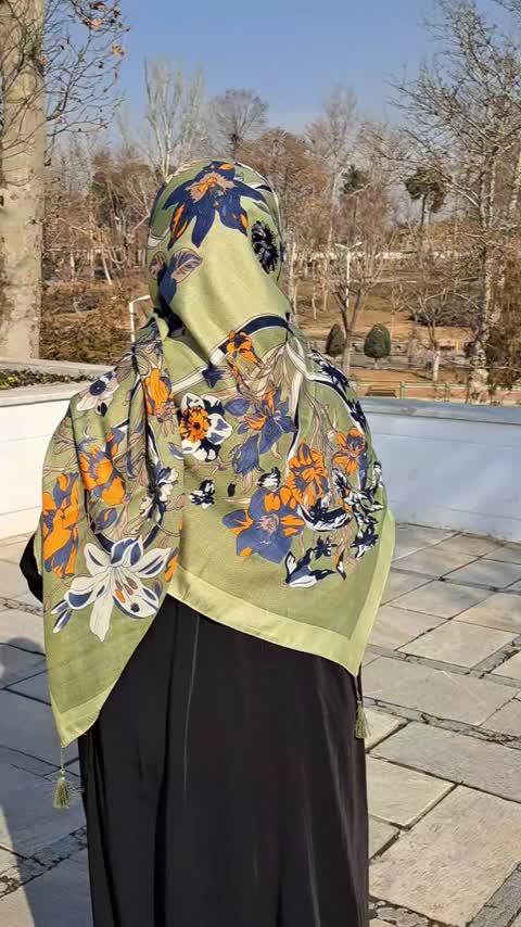 روسری نخ پنبه نرم و لطیف مناسب چهارفصل