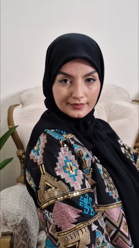 روسری مشکی ساده حریر کره سبک و با کیفیت بالا