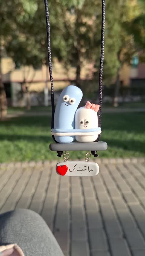 آویز ماشین با متن و رنگ دلخواه