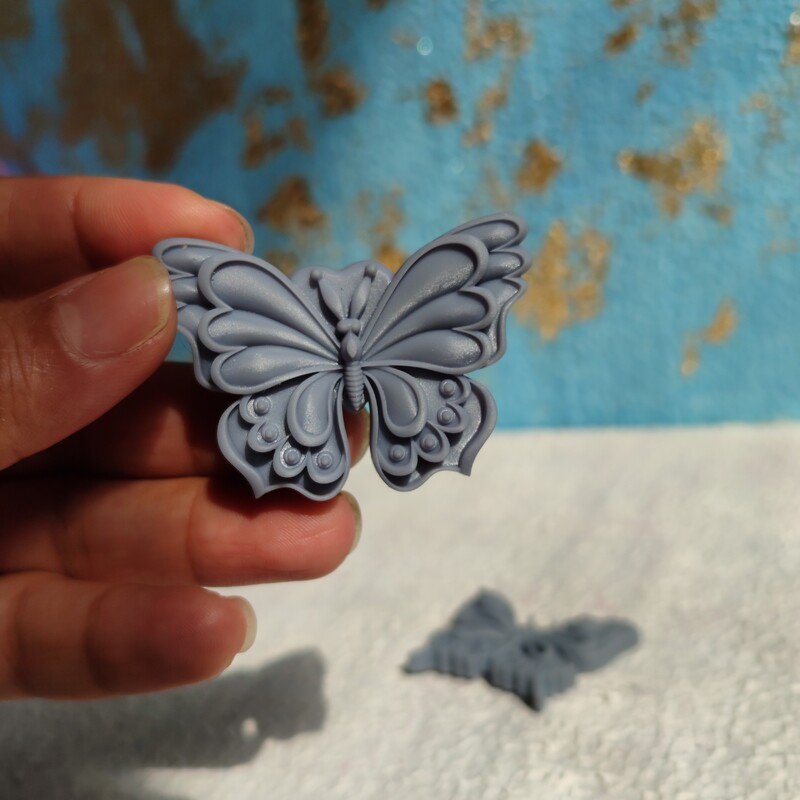 قالب سیلیکونی پروانه های زیبا دو عدد پروانه در یک قالب