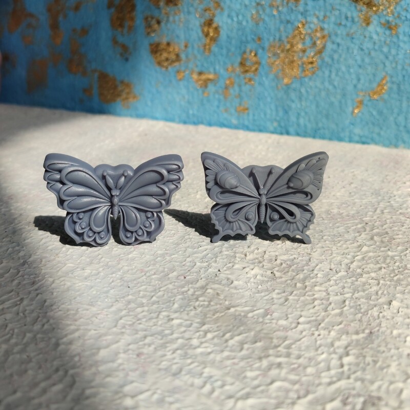 قالب سیلیکونی پروانه های زیبا دو عدد پروانه در یک قالب