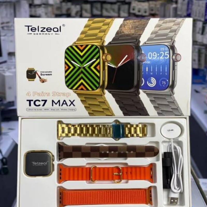 ساعت هوشمند Tezeal TC7 max با 4 بن
