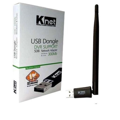 کارت شبکه USB بی سیم کی نت مدل 300Mbps. 5DBi