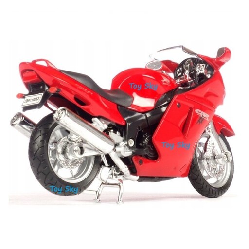 اسباب بازی - ماکت - موتور فلزی - هوندا سی بی آر 1100 - مقیاس 1.18 برند ویلی Welly - بهمراه استند مخصوص - Honda CBR1100XX