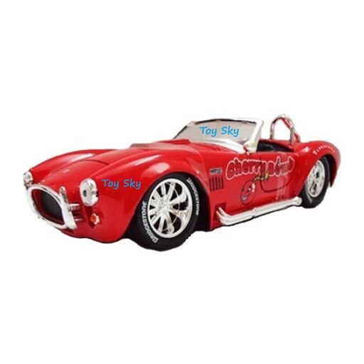 ماکت ماشین - شلبی کبری 427 - 1965 Shelby Cobra 427 S/C - مقیاس 1.24 برند جادا Jada - فلزی - فول بازشو - رنگ قرمز