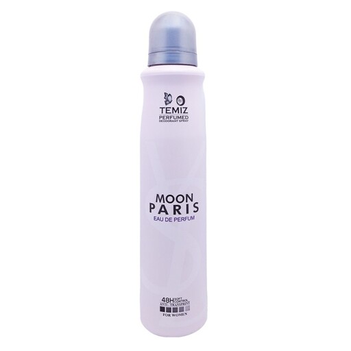 اسپری دئودورانت تمیز پرفیوم مدل Moon Paris حجم 200 میلی لیتر