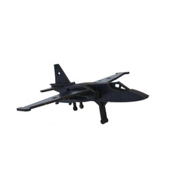 ماکت دکوری چوبی مدل هواپیمای جنگی - قهوه ای تیره