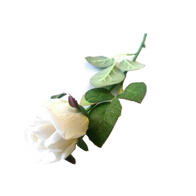 گل مصنوعی مدل رز سفید