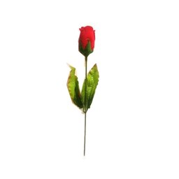 گل مصنوعی مدل رز قرمز با تلق