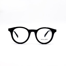 فریم عینک طبی اسکوآرو مدل sq 1714c1 زنانه و مردانه شیشه ای مشکی