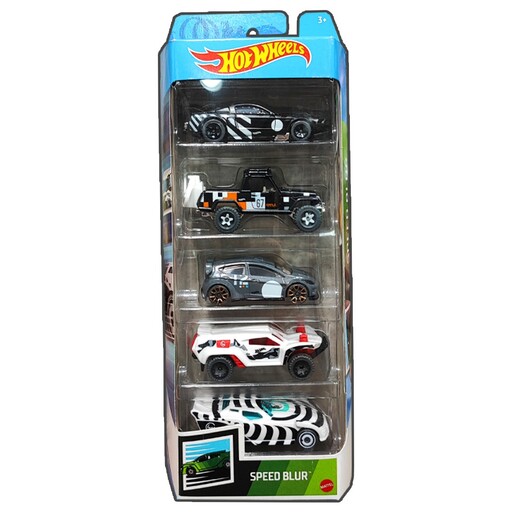 اسباب بازی پک 5تایی ماشین فلزی Hot wheels مدل speed blur