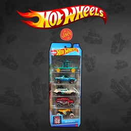 اسباب بازی پک 5تایی ماشین فلزی Hot wheels مدل Hw sports 