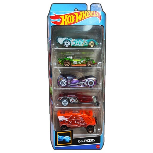 اسباب بازی پک 5تایی ماشین فلزی Hot wheels مدل X-raycers 