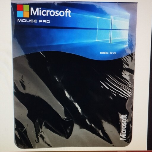 پد موس مایکروسافت رنگ مشکی زیر ماوس مارک مایکروسافت اورجینال