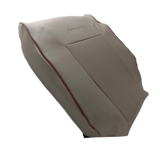 روکش صندلی مدل SANTAFE مناسب برای خودرو SANTAFE - سانتافه تمام چرم خارجی - کرم استخونی مغزی قرمز
