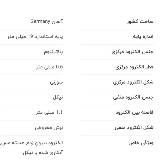 شمع بوش سوزنی 6725المانی 4عددی 