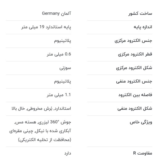 شمع بوش 8100پایه کوتاه المانی 4عددی 