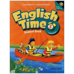 کتاب English Time 5 2nd Edition، سایز بزرگ (رحلی)، کتاب دانش آموز با کتاب کار و CD،اینگلیش تایم 1 ویرایش دوم، انگلیسی