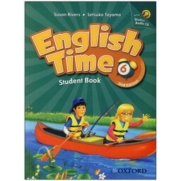 کتاب English Time 6 2nd Edition، سایز بزرگ (رحلی)، کتاب دانش آموز با کتاب کار و CD،اینگلیش تایم 1 ویرایش دوم، انگلیسی