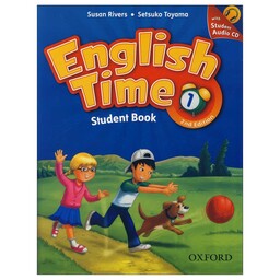 کتاب English Time 1 2nd Edition، سایز بزرگ (رحلی)، کتاب دانش آموز با کتاب کار و CD،اینگلیش تایم 1 ویرایش دوم، انگلیسی