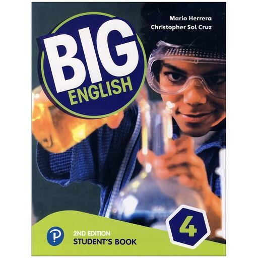 کتاب Big English 4 2nd (بیگ اینگلیش 4 ویرایش دوم)،همراه با کتاب کار و CD،  آموزش زبان انگلیسی نوجوانان، General English