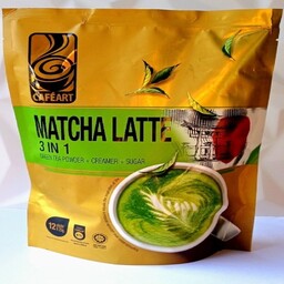 ماچا لاته 3 در 1 (چای سبز ژاپنی)  300گرمی 12 ساشه ای