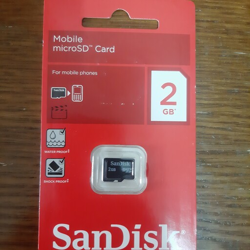 کارت حافظه میکرو اس دی سن دیسک ظرفیت 2 گیگابایت