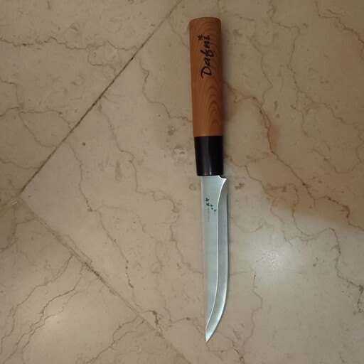 چاقو دسته چوبی ژاپنی همه کاره اصل کیفیت عالی قد25 چاقو آشپزخانه
