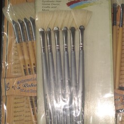 قلم مو چتری خرم شماره 8 دسته بلند