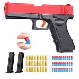 تفنگ اسباب بازی Soft Bullet Gun مدل کلت پوکه پران  ارسال رایگا(رنگی که موجود باشد ارسال خواهد شد و کیفیت فرق نمی کند) 