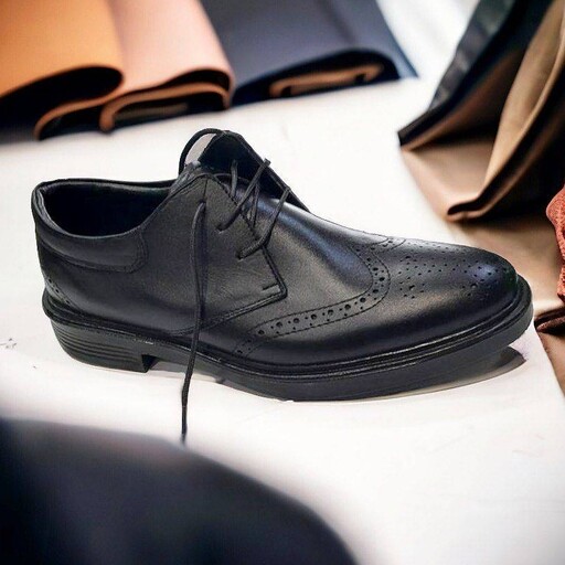 کفش مردانه چرمی سفارشی بندی و کشی