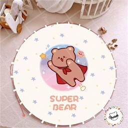 زیرانداز اسباب بازی و غذا کودک خرس قهرمان 2ضدآب (خورشیدی )