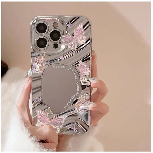 قاب گوشی آیفون  Mirror Butterfly کد C3551،هزینه ارسال رایگان، فروشگاه جاسپرمال