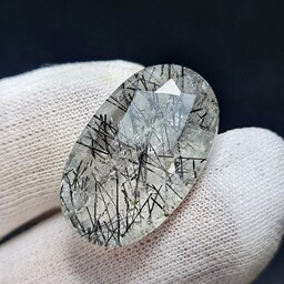 نگین سنگ طبیعی کوارتز رتایل معدنی با وزن 23 قیراط
کد  30684

