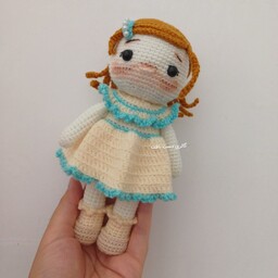 عروسک دستبافت بافتنی دختر کیوت الین