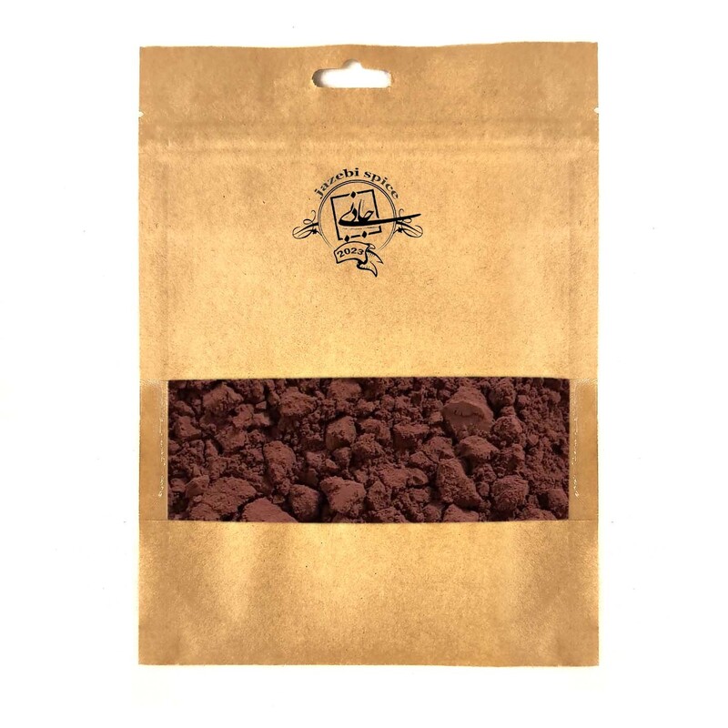 پودر کاکائو جاذبی 100گرم درجه یک بسته بندی پاکتی ابعاد 16در13