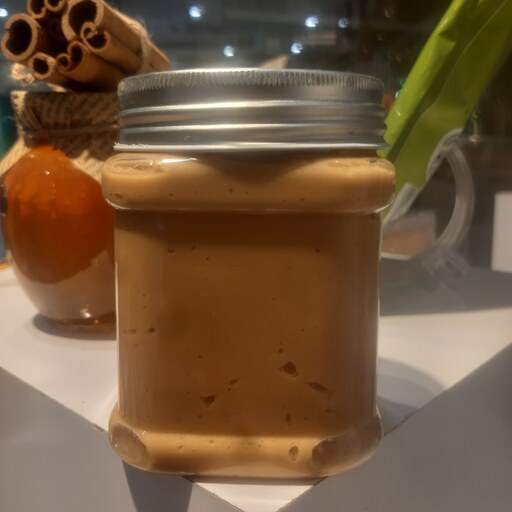 کره بادام زمینی عسلی 400 گرمی خانگی