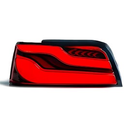 چراغ خطر اسپرت پژو 405 طرح BMW ساده تمام قرمز سه بعدی برند شاهین