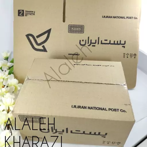 کارتن پستی سایز دو 2 سه لایه استاندارد اداره پست (فروش به صورت بسته 50 عددی)