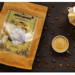 قهوه ورونا ترکیب 80 درصد عربیکا افریقایی و آمریکای جنوبی و20درصد روبوستا آفریقا 