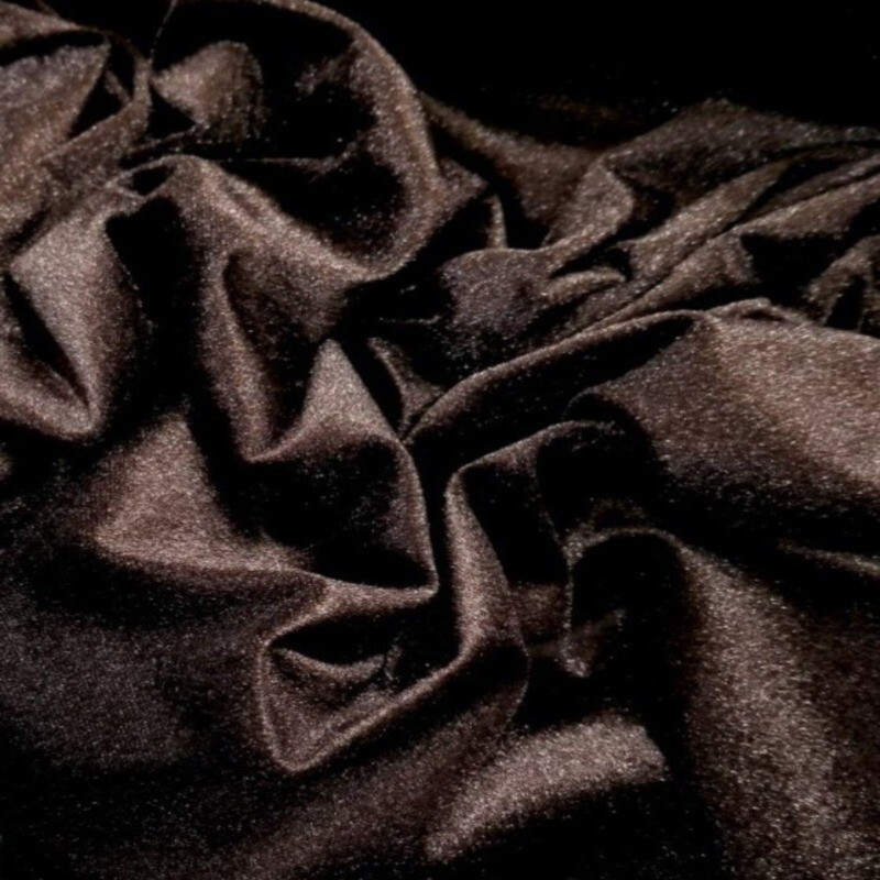 پارچه مخمل توشکا قهوه ای تیره (بسته نیم متری)(پارچه مخمل عروسک سازی)(عرض 160 سانت)