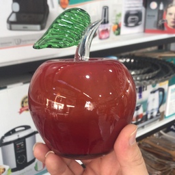 دکوری طرح سیب شیشه ای قرمز
