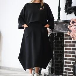 مانتو کراپ سارافون استین حلقه کت کوتاه بلند اسلامی بارداری ساحلی 