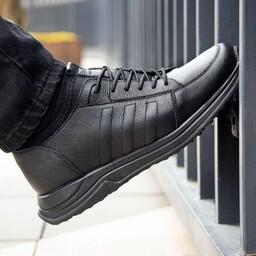 کفش اسپورت جورابی مردانه تمام چرم راحتی وطبی